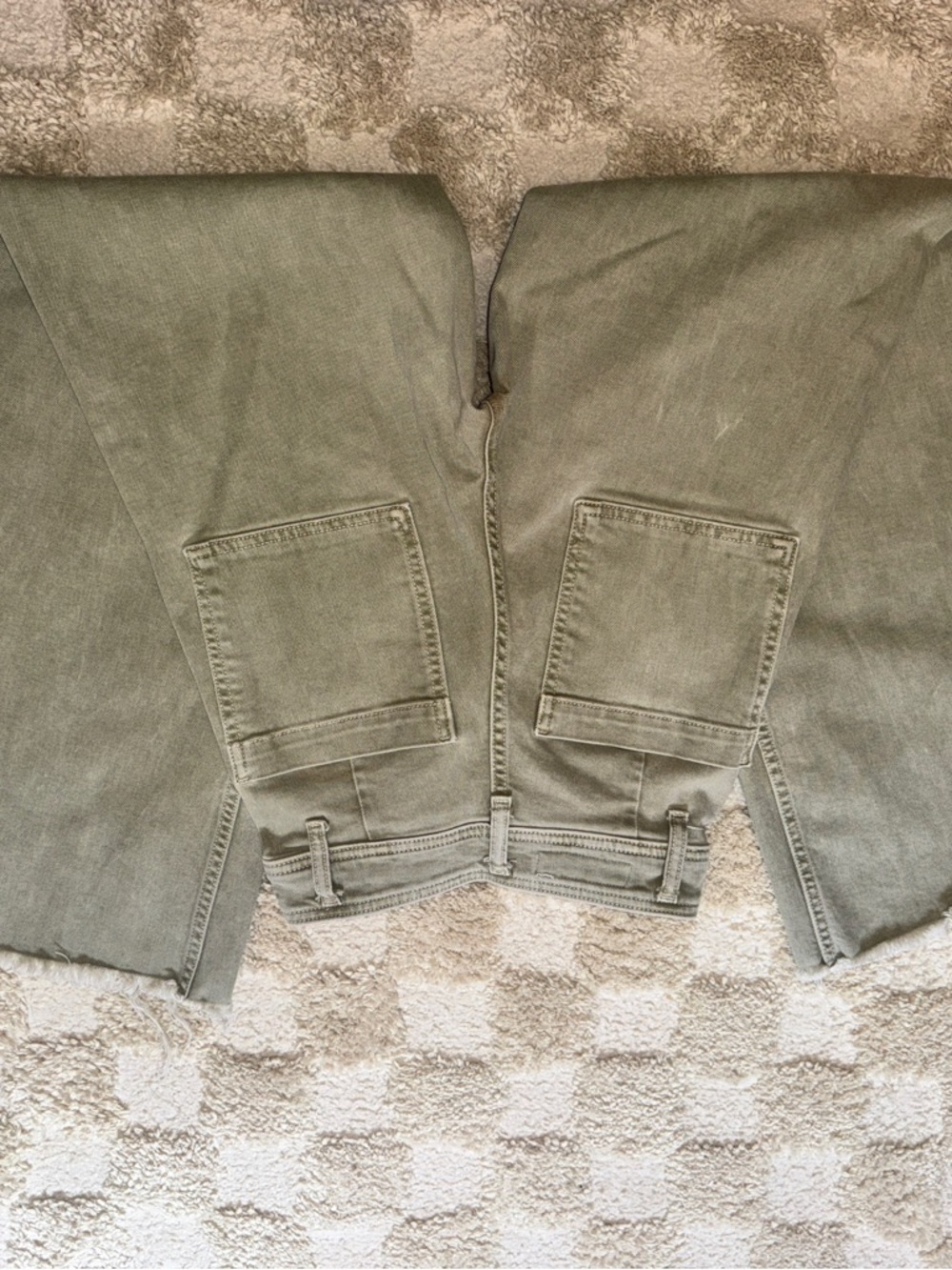 Zara ZW Marine Straight High Rise Jeans Bundle (3) Khaki/Black/Green | Size: 2 - Picture 4 of 16
